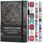 Legend Planner – Weekly & Monthly Life Planner to Hit Your Goals & Live Happier. Organizer Notebook & Productivity Journal. A5 (Mystic Gray)
