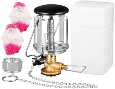 JOINPAYA Mini Gas Lantern for Camping Portable Propane Lamp with Built-in Ignition, Butane Lamp with Hanging Chain & Hard Case for Hiking, Backpacking, Emergency