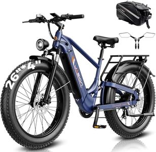 Jasion Thunder Pro Electric Bike,2000W Peak Ebikes for Adults,26''Fat Tire Best Ebike for Men,90 Miles with 1040Wh Removable Battery,35+MPH Max Speed Bicycles,500LB Capacity