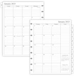 newestor 2024-2025 Monthly Planner Refills for Happy Planner Classic Size, 15 Months from Oct 2024 to Dec 2025, 9 Discs Punched, 7" x 9-1/4"