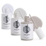 Touch Up-Paint, Matte Finish, for Cabinets, Walls, Windows, Doors, and Furniture, 3 Color Kit Matches 90% of Surfaces, Grey + White 3 Pack by spot.