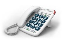 BT Big Button 200 Corded Landline House Phone, Elderley Friendly Big Buttons, Hearing Aid Compatible, Amplified Speech, Handsfree