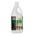 Chipku Pure Cold Pressed Water-Soluble Neem Oil for Insects Spray on Plants and Garden (Pack of 1 Ltr, Brown)