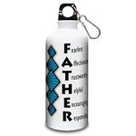 exciting Lives Father Sipper Water Bottle - Gift for Father's Day, Birthday, Anniversary, Diwali, Christmas Day - Gift for Papa, Dad, Father, Best Diwali gift for Father - 600 ml (METAL)