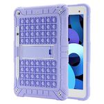 XZC iPad 9th/8th/7th Generation Case (iPad 10.2 Case 2021/2020/2019) Push Pop Fidget iPad Case Shockproof Drop Protection Cover with Pencil Holder Kickstand Shoulder Strap (Purple)