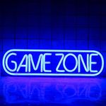 Game Zone Neon Signs Gamer LED Neon Light Gaming Zone Neon Sign for Game Room Decor,Play Area, Man Cave,Pub,Present for Teens, Friends, Boys (Blue)