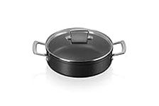 Le Creuset Toughened Non-Stick 30cm Sauteuse, 51113300010500, Black