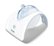 Beurer IH40 Ultrasonic Nebuliser, Vibrating Membrane Nebulisation, Inhalation Device, Ideal for Colds, Asthma and Respiratory Disease, Adult and Children's Masks Included, Respiratory