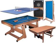 BCE 6ft 3-in-1 Folding Pool Table w