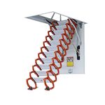 Attic Ladders Telescopic Loft Ladder Wall Mounted Loft Stairs Home Attic Stairs Invisible Folding Ladder Pull Down Loft Stairs for Indoor Telescoping Ladder