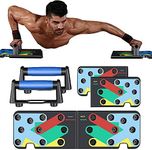Push Up Bars For Men - 14 in 1 Multifunction Pushups - Foldable Pushup Board Muscle Training-Push Up Handles For Floor - Core Muscle Trainer Home Workout - Adjustable Pushup Stand for Women-Exercise Strength Training Fitness Equipment