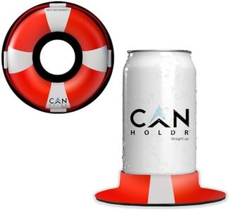 CanHoldr Ultimate Suction Cup Drink Holder for Cans, Bottles, Mugs & More | 2 Pack | Perfect On The Go Can Holding System Securely Mounts on Numerous Surfaces | Life Saver Buoy