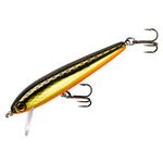 Rebel Lures Tracdown Minnow Slow-Sinking Crankbait Fishing Lure - Great for Bass, Trout and Walleye, Slick Gold Minnow, 2 1/2 in, 5/32 oz (TD50495)