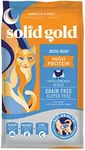 Solid Gold High Protein Dry Cat Food - Indigo Moon Cat Dry Food with Digestive Probiotics for Cats - Grain & Gluten Free with High Fiber & Omega 3 for Cats - Low Carb Superfood Meal - Chicken - 12lb