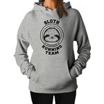 TeeStars Women's - Sloth Running Team Hoodie Medium Grey