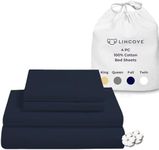 Lincove 100% Cotton Sateen 4 Piece 