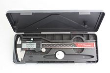 Accusize Industrial Tools 0-6 Inch x 0.001 Inch 3-Key Electronic Digital Caliper with Extra Large LCD, Ab11-1106R