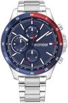 Tommy Hilfiger Analogue Multifunction Quartz Watch for Men with Silver Stainless Steel Bracelet - 1791718