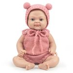 Vollence 12 inch Silicone Baby Dolls Girl Weighted 2.2 lb,[NOT Vinyl],Silicone Full Body Reborn Lifelike Real Life Realistic Newborn Soft Babies with Feeding Accessories & Gift Box for Kids Age 3+