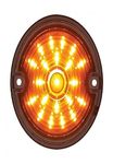 United Pacific 37097 Amber LED/Smoke Lens 1/4" 21 3 Harley Signal Light with 1157 Plug