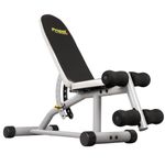 Propel FitnessOne CB94 Commercial Grade Multi-Purpose Heavy Duty Exercise Gym Bench | Flat, Incline & Decline [FID] Home Bench | 10-Levels Adjustable Full-Body Home Workout Bench | Strength Training|