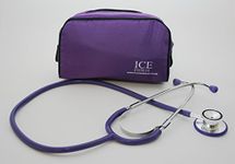 ICE Medical Purple Stethoscope - Dual Head in Purple Bag