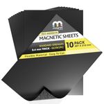 TMS A4 Magnetic Sheets Self-Adhesive, Sticky Back Magnet Sheets for Die Storage, Crafts, Photos, Fridge Magnets - Flexible, Cut with Scissors [0.4mm Thick, 10 Pack of A4 30 x 21cm]