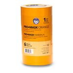 IPG Contractor Grade Orange Masking Tape, 1.41" x 60 yd (6 Pack)