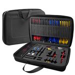 Automotive Circuit Test Leads Kit, 92PCS Multimeter Test Lead Set Includes Probes Wire Connector Alligator Clips, Car Fault Diagnostic Testing Kits with Case for Any Multimeter & Various Vehicles