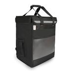 HOT DELIVERY BAGS 59 Liter Insulated Waterproof Food Delivery Bag for E Bikes/Scooters with Bottle Holders, Reusable for Camping, Food delivery, Keep Food hot for 120 Minutes(15 x 12 x 20 inch)