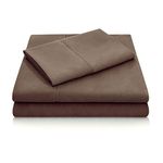 MALOUF Double Brushed Microfiber Super Soft Luxury Bed Sheet Set - Wrinkle Resistant - Queen Size - Chocolate