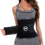 MERMAID'S MYSTERY Waist Trimmer Trainer Belt Women Men Neoprene Sport Sweat Workout Slimming Body Shaper Sauna Exercise Black