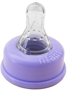 nfant | Slow Flow Nipple, Purple (6ml/min), 4-Pack