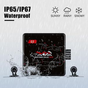 VSYSTO Motorcycle Dash Cam – 1080P Front & Rear, GPS, WiFi, Waterproof, Night Vision