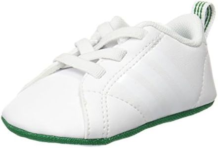 adidas Unisex Babies’ Vs Advantage Crib Low-Top Sneakers, Multicolor (Ftwr White/ftwr White/green), 6-12 Months