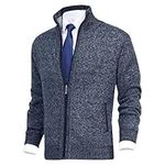 Men's Cardigan Sweater Ribbed Stand