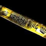 Wanna Party Birthday King Light Up Sash (Gold)