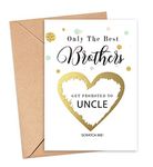 Get promoted to Uncle Card for Best Brother Pregnancy announcement scratch reveal Baby Shower new mum you're going to be PA15