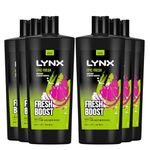 Lynx Shower Gel 12 Hours of Long Lasting Refreshing Fragrance Body Wash with Plant-Based Moisturisers for Men XXXL Size Body Cleanser for Naturally Soft Skin, 700ml (Epic Fresh, Buy 6)