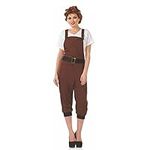 Fun Shack Land Girl Outfit Womens 1940s, World War 2 Costume For Women, Army Outfit Women, WW2 Costumes For Women M