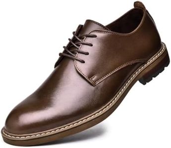 Men's Oxford, Casual Lace-Up Dress Shoes Khaki 10.5