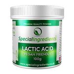 Special Ingredients Lactic Acid Powder 100g - Vegan Friendly Ideal for Vegan Cheese and Butter, Non-GMO - Recyclable Container