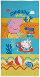 Character World Official Peppa Pig Kids Towel | Super Soft Feel, Peppa Ocean Design | Perfect The Home, Bath, Beach & Swimming Pool | One Size 140 x 70cm