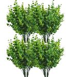 Dekorly Artificial Plants, Plastic Shrubs Faux Flowers Fake Grass Leaves Simulation Greenery Bushes Indoor Outdoor Home Garden Office Yard Verandah Wedding Decoration Planter Filler