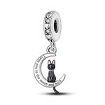 Parmuz Sterling Silver Charms for Bracelet Dog Cat Cactus Animal Travel Friend 925 Silver Charms Bead Fit Snake Chain Bracelets and Necklaces Gift for Woman Dog Lover