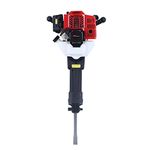 2-Stroke Petrol Demolition Hammer Chisel Hammer Single Cylinder Gas Demolition Jack Hammer Concrete Breaker Kit Chisel Hammer Demolition Hand Pull Start Removal Hammer Air Colouring Portable