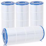 Poolimpid PA81 Pool Filters Compatible with Hayward C580E, CX580XRE, PA81-PAK4, Unicel C-7483, Ultral-A3, Hayward Swim Clear C3030, C3025, C3020, 4 X 81 sq. ft. Filter Cartridge 4 Pack