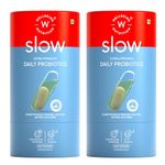 WELLBEING NUTRITION Advanced Daily Probiotics + Omega 3|Clinically Proven 60 Billion Cfu,14 Unique Strains|For Bloating,Ibs,Immunity,& Clear Skin|60 Capsules (Pack Of 2,1 Count)