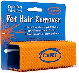 CarPET Carpet Pet Hair Remover, For Your Home & Car Interior, Carpet, Sofa, Clothes & Upholstery - Works With All Animals - Instantly Lifts, Gathers & Removes All Pet Hair (Orange)