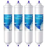 ICEPURE Refrigerator Water Filter Compatible with Samsung DA29-10105J, DA29-10105J HAFEX/EXP, DA99-02131B, WSF-100, EF9603, HAIER LG Inline Refrigerator,4pieces